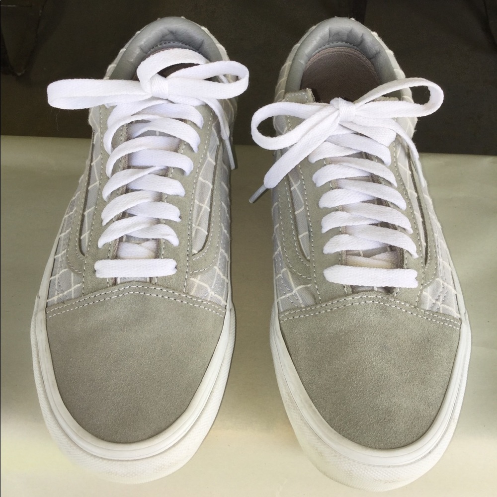 Vans Grey Checkerboard Old Skool Sneakers